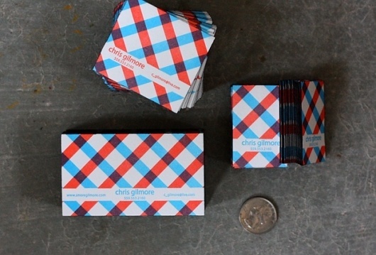 Plaid Business cards for Chris - The Dingbat's Agenda #business #card #design #graphic #plaid