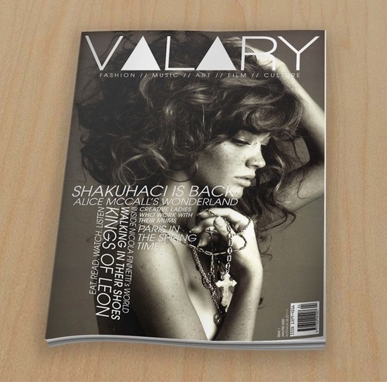 Valary Cover #design #graphic #layout #editorial #magazine