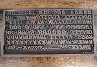 Three Potato Four - Letterpress Wood Type Font Set - Italic No.1 #font #italic #letterpress #set #wood #type #no