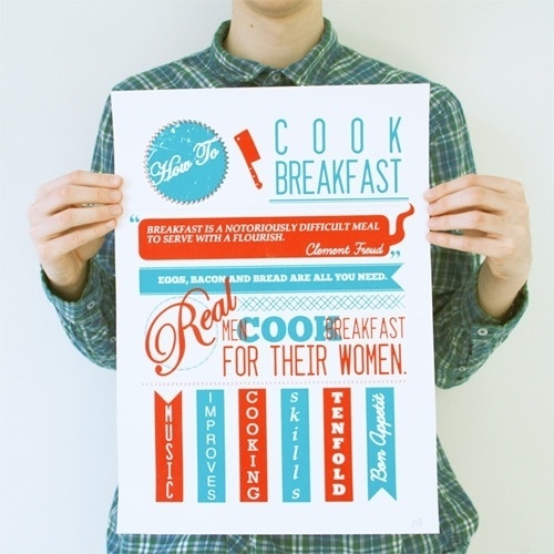 How To Project How To: Cook Breakfast - Connecting Design & Learning #print #poster #illustration