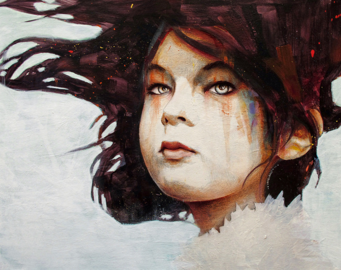 Zoe by MichaelShapcott #portrait #painting