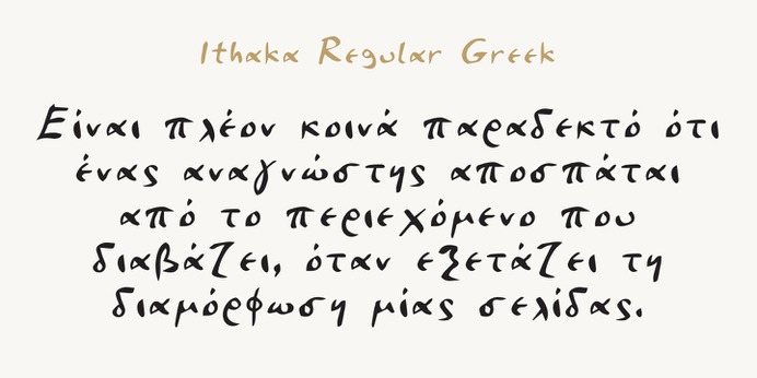 Ithaka typeface (font) designed by Thoma Kikis. Teknike.com - #ithaka #ithaca #typeface #font #kikis #thomakikis #handwriting #greek #latin #cyrillic #teknike
