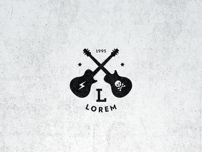 Vintage Fantasy Band Logo #logo #guitar