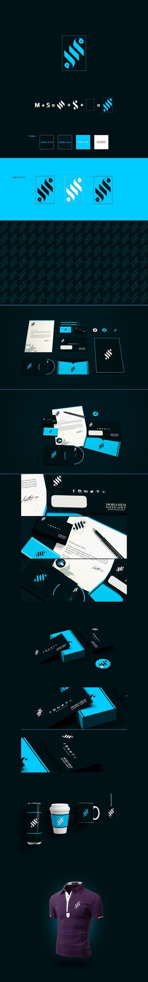 MS: Monogram Personal Branding #monogram #logo #branding #corporate #mockup