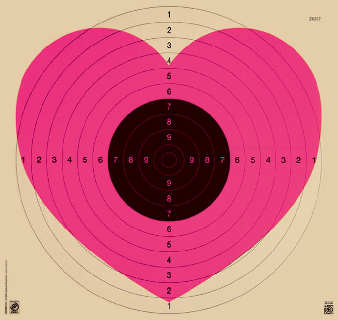 Patrick Thomas Heart/Target Fluoro Pink III