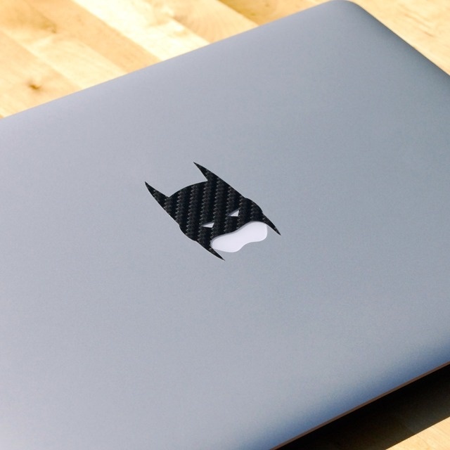Carbon Fiber Batman MacBook Decal #tech #flow #gadget #gift #ideas #cool