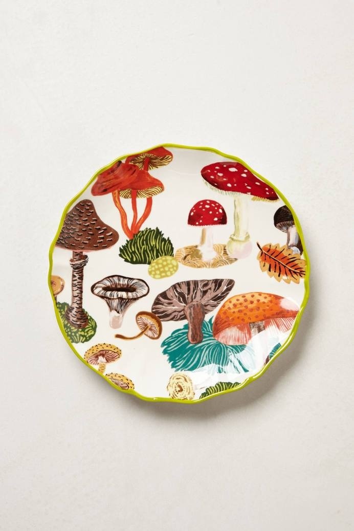 Nathalie Lete Side Plate - anthropologie.eu #plate #vessels #mushrooms