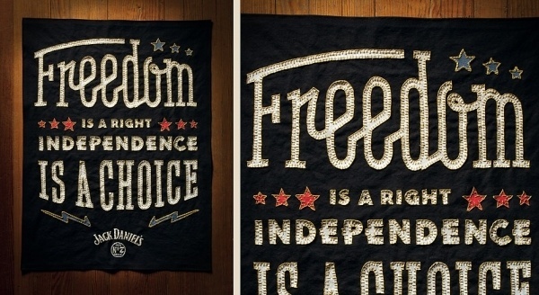 Declaration of Independence Campaign | Jack Daniel's | Helms Workshop #whiskey #lettering #daniels #jack #handmade #type