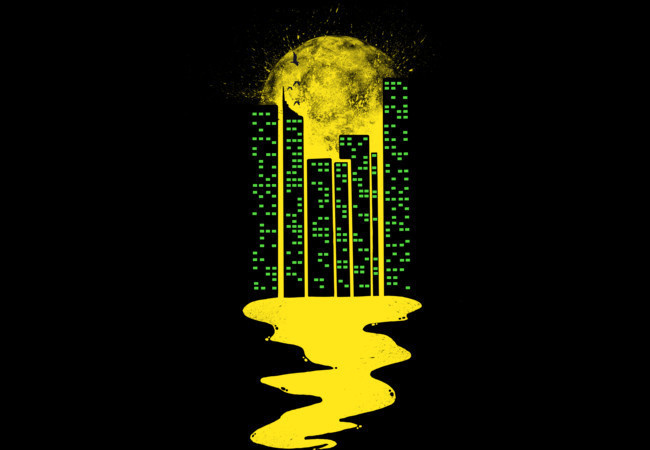 Melting moon #illustration #design #art