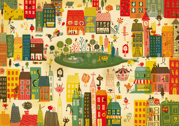 ARHOJ > Lejerbo #city #illustration #poster #buildings