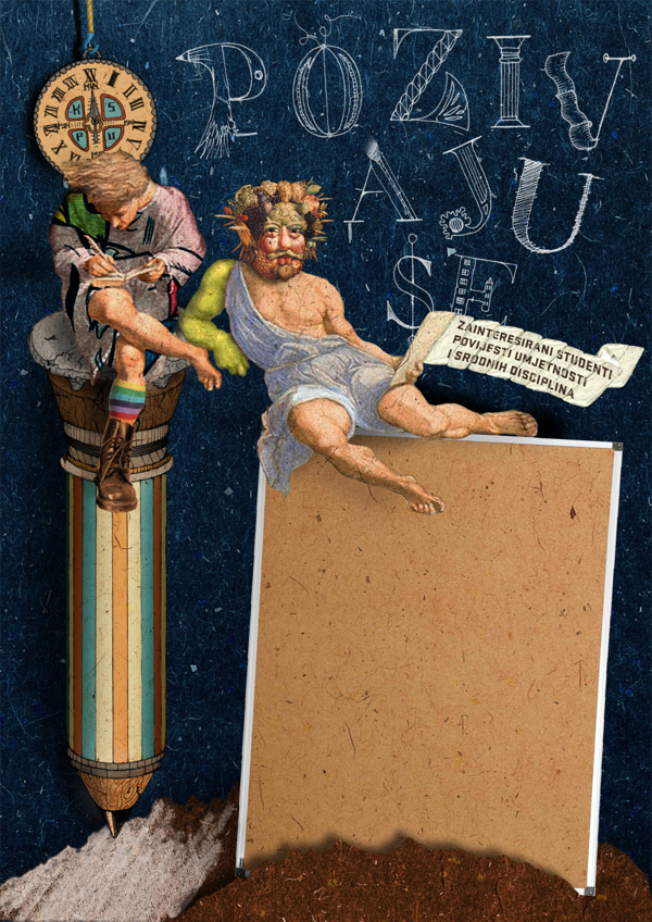 Illustration by Ivorin Vrkaš #history #croatia #made #hand #illustration #ivorin #poster #art #collage #pencil #typography