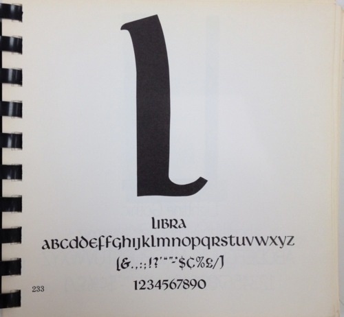 Daily Type Specimen | Libra, a classic display face by Dutch master... #type #specimen #typography
