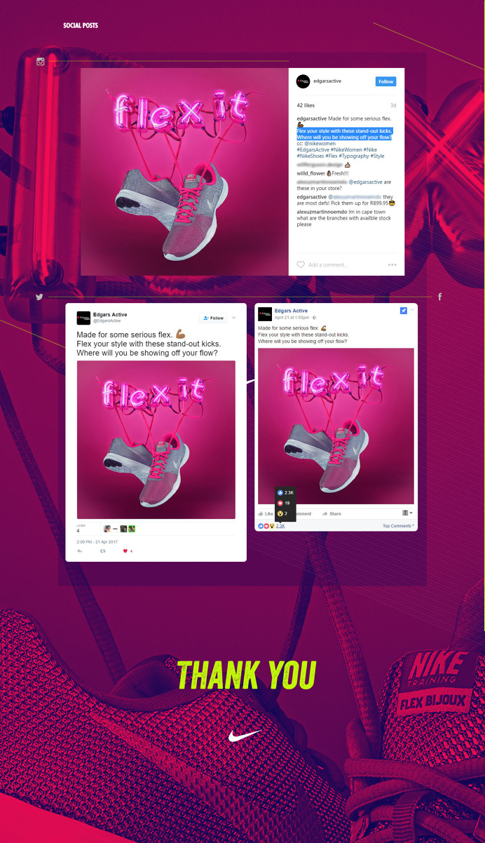 Nike Flex Bijou Social on Behance
