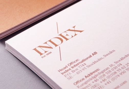 Nikolaj Kledzik – Art Direction & Graphic Design – Index International – Visual Identity #stationary #nikolaj #index #internationl #kledzik #typography