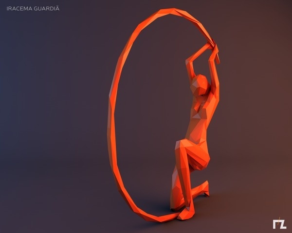 Iracema Low Poly #ceara #poly #ray #fortaleza #iracema #low