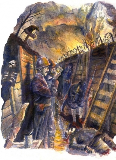 LB8_Tijd.indd | Flickr - Photo Sharing! #zandbergen #war #illustration #ton #trenches