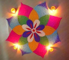 Diya Rangoli Small Rangoli Designs For Diwali