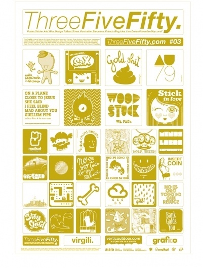 ThreeFiveFifty.com #threefivefifty #street #gold #barcelona #poster #sticker