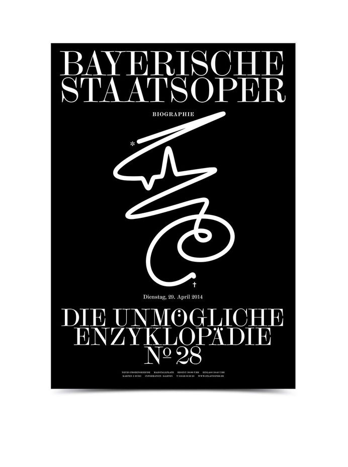 Bayerische Staatsoper Poster Bureau Mirko Borsche #print #poster