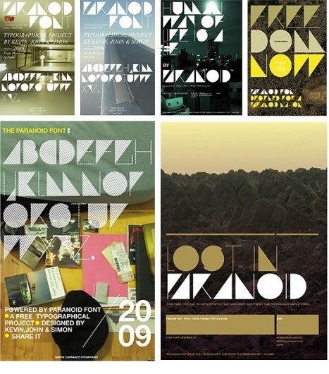 Paranoid / a free font project on the Behance Network #design #poster #typography