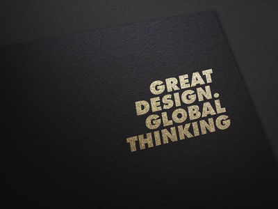 SJQ Strap line #agency #line #strap #designer #quintin #clean #bristol #studio #gold #studiojq #typography