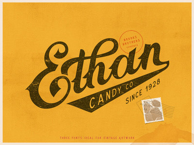 Brooks Brothers Typeface #logo #vintage #candy #typeface #font #lettering