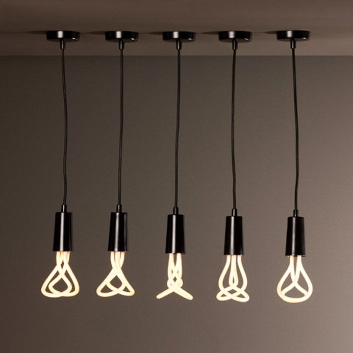 Plumen is a line of energy efficient lightbulbs that are meant to be seen, not hidden. They are beautiful designer lightbulbs that use 11 wa #modern #lifestyle #design #product #industrial #light #style