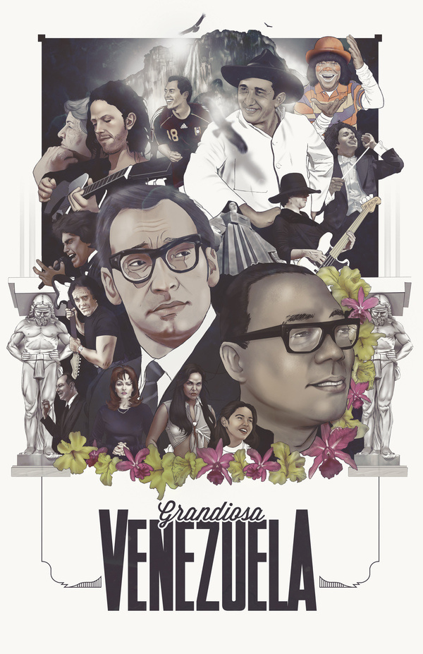 Grandiosa Venezuela on Behance #print #art #poster #venezuela #typography
