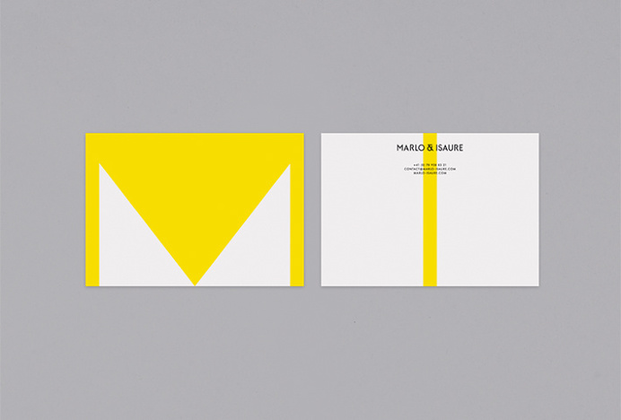 Marlo & Isaure by A3 Studio #stationery #branding