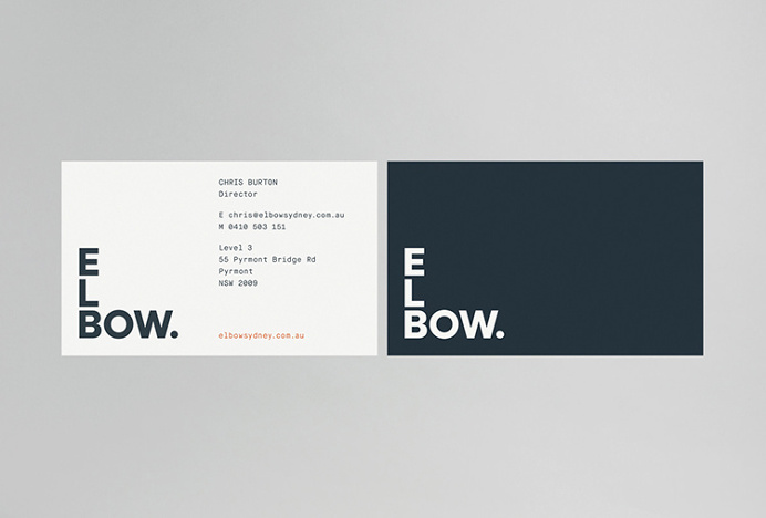 Elbow by Christopher Doyle & Co. #logo #mark #typography #graphic design #print