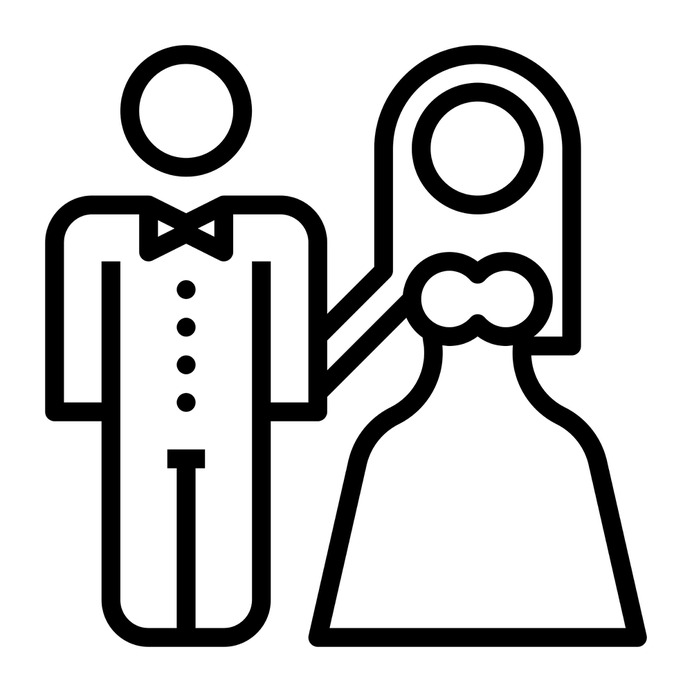 See more icon inspiration related to bride, wedding, groom, love, family, woman, man, newlyweds and people on Flaticon.