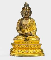 Feuervergoldete Bronze des Buddha Shakyamuni