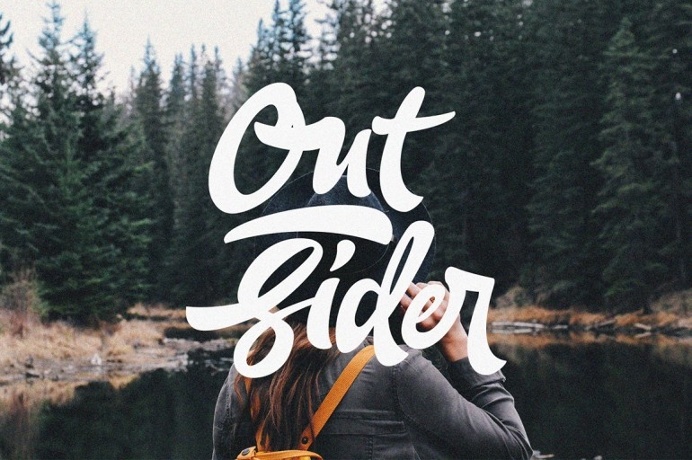 Out Sider #typography #lettering