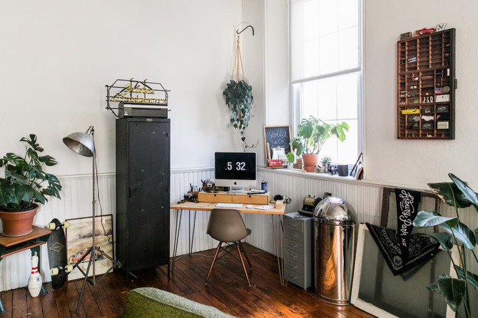 A Beautiful Vintage-Filled Studio Apartment in a Former Church: gallery image 7