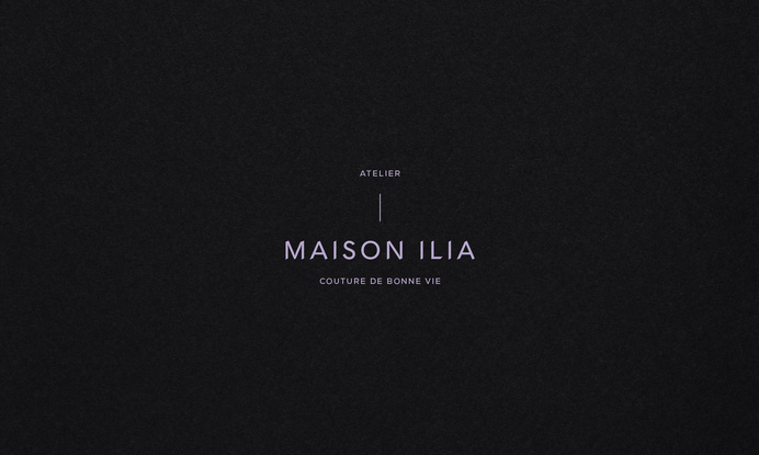 Maison Ilia #white #identity #purple #stationery #fashion