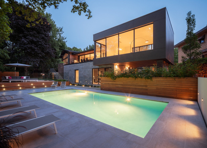 Modern City Oasis in Montreal, Canada: Prince Philip Residence #architecture #residence #modern