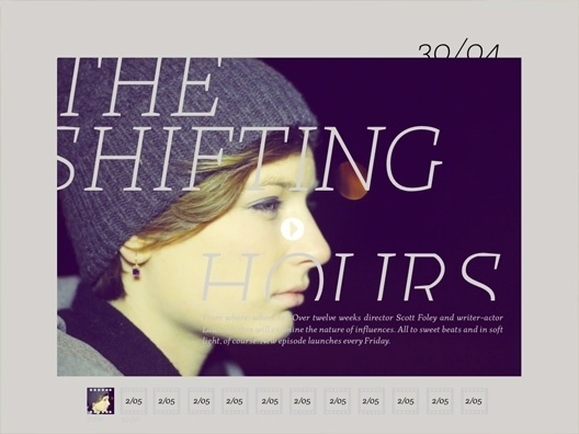 The shifting hours | Katachi Magazine #ipad #magazine #typography