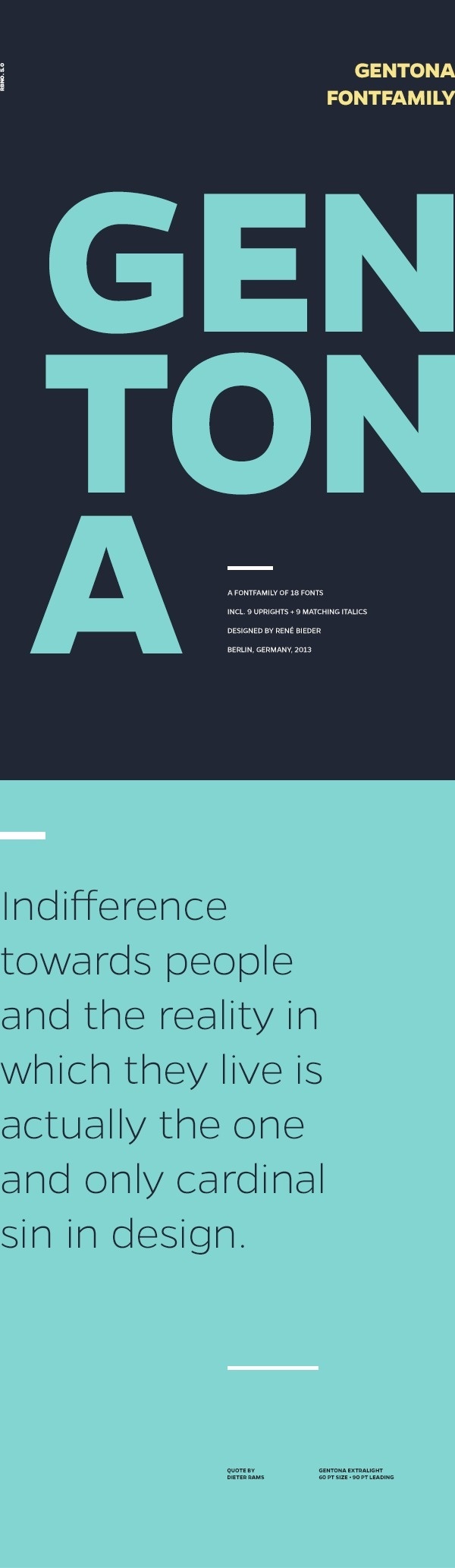 Gentona Fontfamily on Behance #trhyterhy