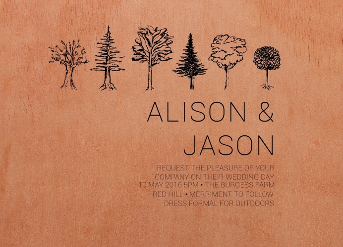 Paper Trees Wedding Set - Wedding Invitations #paperlust #weddinginvitation #weddingstationery #weddinginspiration #design #flora #paper #c