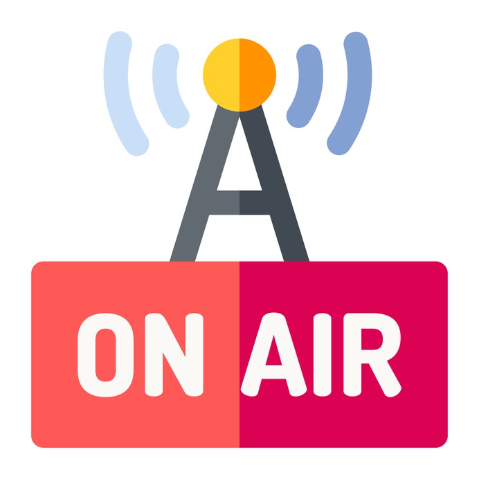 See more icon inspiration related to radio, show, program, antenna, on air, transmission, signaling, television, communications and signal on Flaticon.