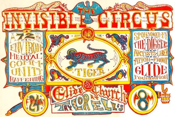 Invisible Circus Poster #illustration #circus #tiger #typography