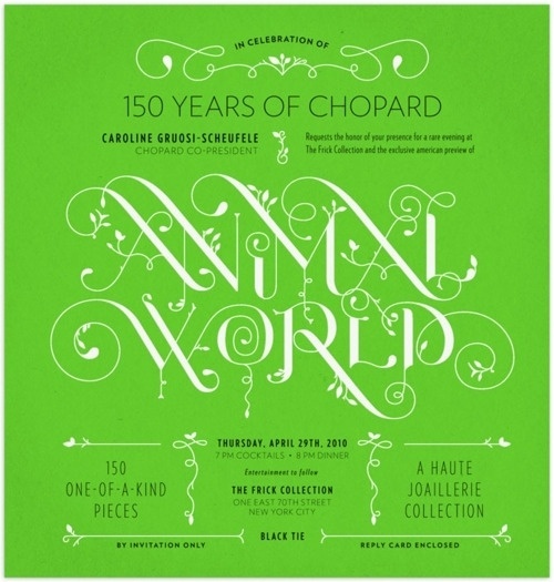 Typeverything.com - Animal World for Chopard -... - Typeverything #promotion #poster #typography