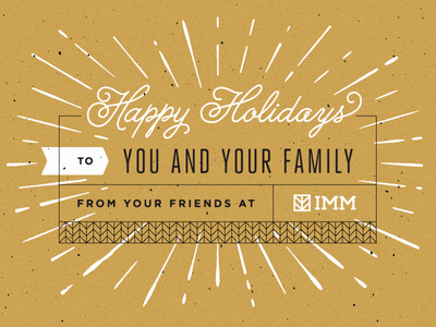2013 IMM Holiday Card #imm #boulder #card #colorado #screen #printing #holiday