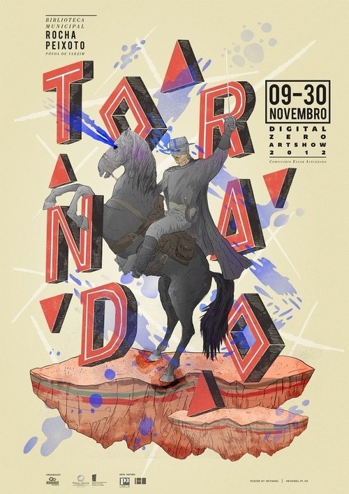 Tornado exhibition poster #zorro #illustration #poster