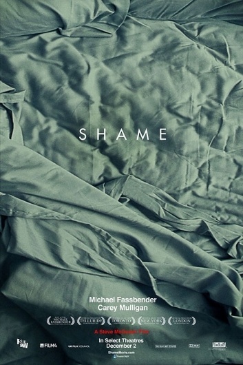 First 'Shame' Poster Is Haunting, Even Without Michael Fassbender | Hollywood.com #shame #font #movie #steve #serif #design #graphic #sans #mcqueen #poster