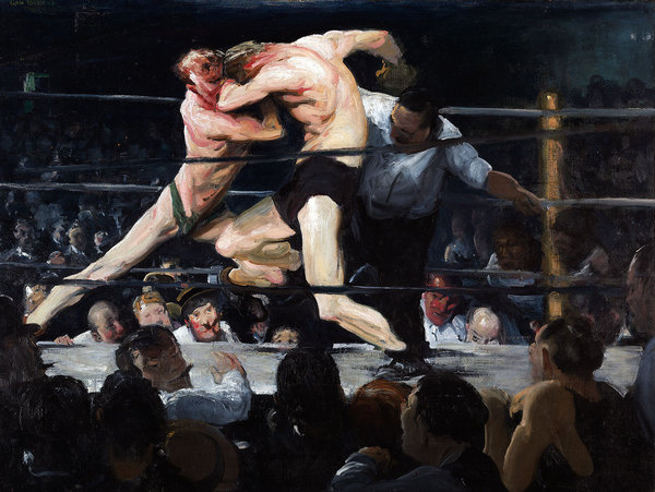 George Bellows. 'Stag at Sharkey's' 1909 #george #paint #art #bellows
