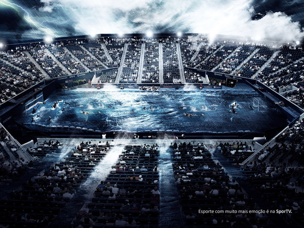 Water Polo #ads #water #marinelli #rodrigo #polo #night #sports #brazil #campinas