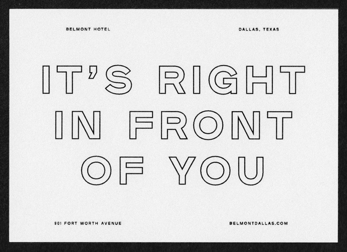 Belmont Hotel on Behance
