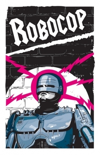 Robocop In Love Art Print by Matt Fontaine | Society6 #scifi #digital #vector #robocop