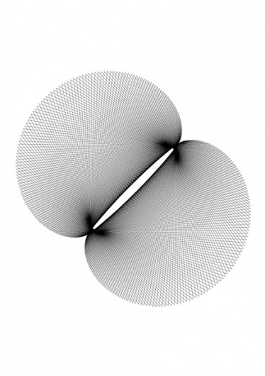 Print-Process / Product / Hypotrochoid 29 #lines #graphic